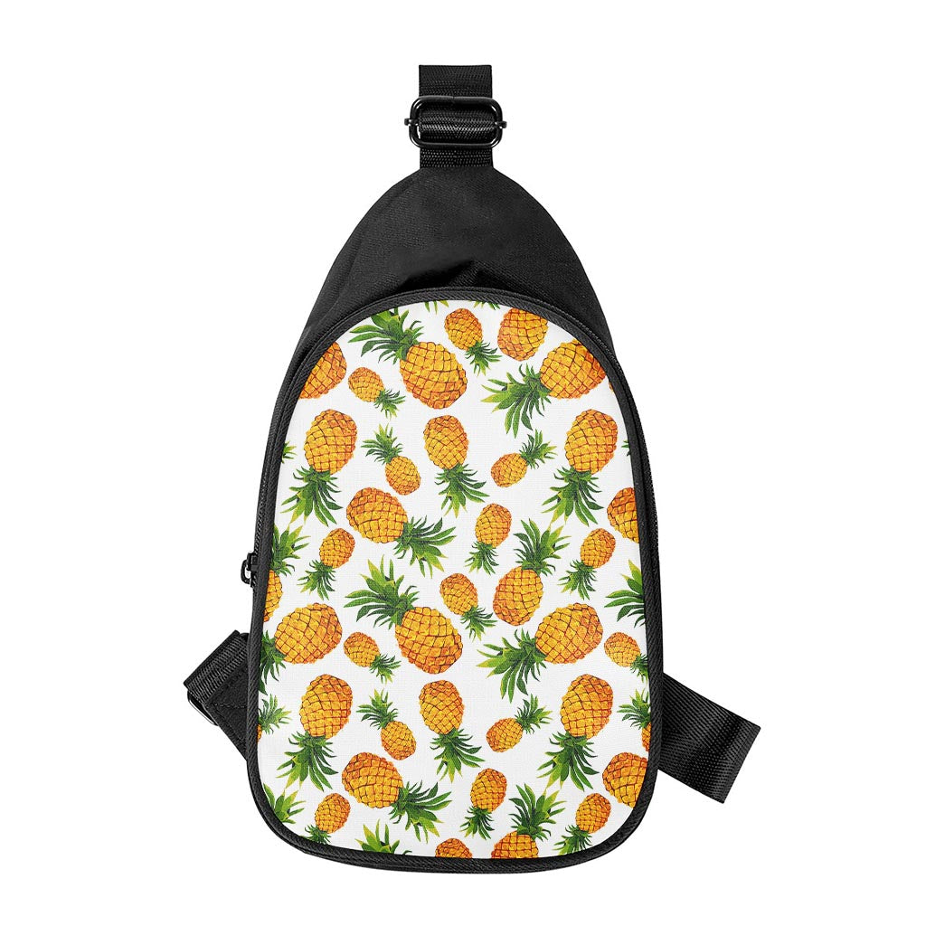 Summer Pineapple Pattern Print Chest Bag