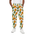 Summer Pineapple Pattern Print Cotton Sweatpants