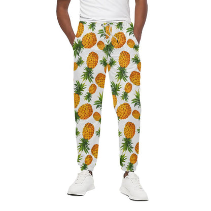 Summer Pineapple Pattern Print Cotton Pants