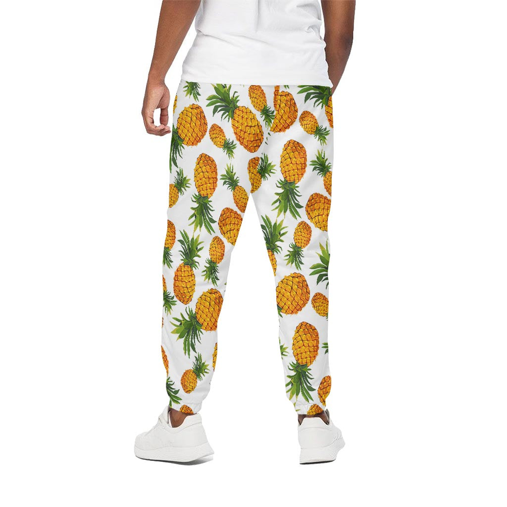 Summer Pineapple Pattern Print Cotton Pants