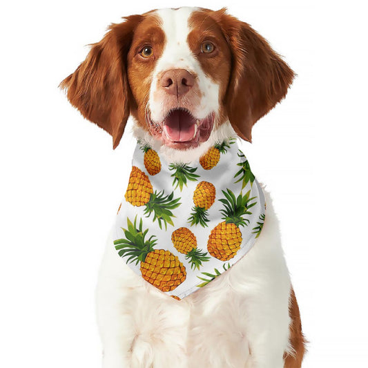 Summer Pineapple Pattern Print Dog Bandana