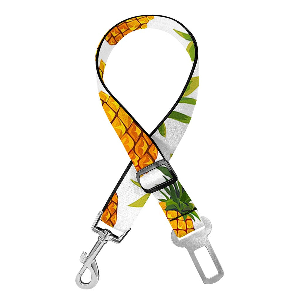 Summer Pineapple Pattern Print Dog Seat Belt