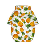 Summer Pineapple Pattern Print Dog Zip Up Hoodie