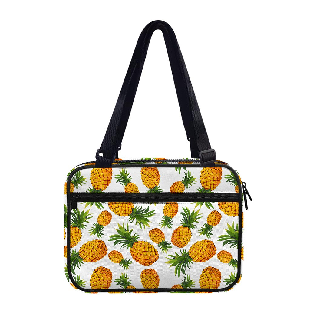 Summer Pineapple Pattern Print Double Strap Bible Bag