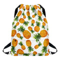 Summer Pineapple Pattern Print Drawstring Backpack