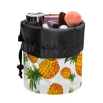Summer Pineapple Pattern Print Drawstring Makeup Bag