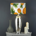 Summer Pineapple Pattern Print Drum Lamp Shade