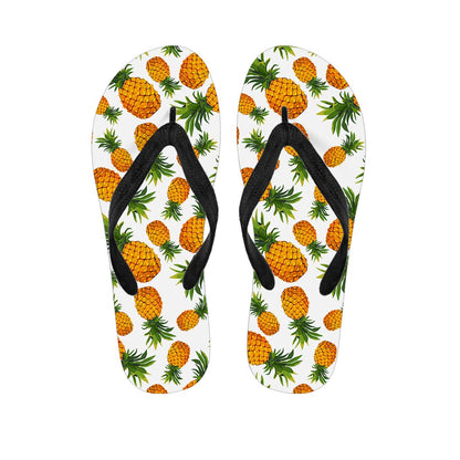 Summer Pineapple Pattern Print Flip Flops