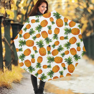 Summer Pineapple Pattern Print Foldable Umbrella