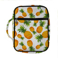 Summer Pineapple Pattern Print Front Pocket Bible Bag