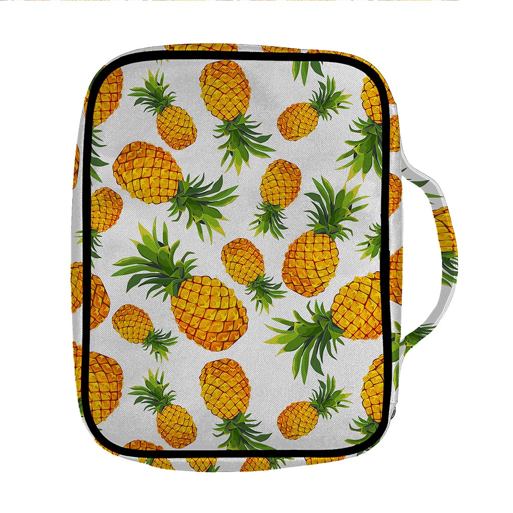 Summer Pineapple Pattern Print Front Pocket Bible Bag