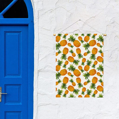 Summer Pineapple Pattern Print Garden Flag