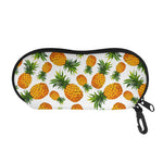Summer Pineapple Pattern Print Glasses Case