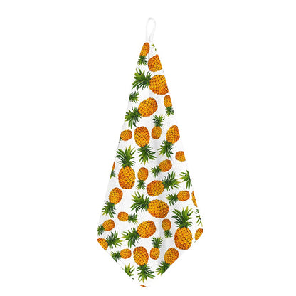 Summer Pineapple Pattern Print Hand Towel