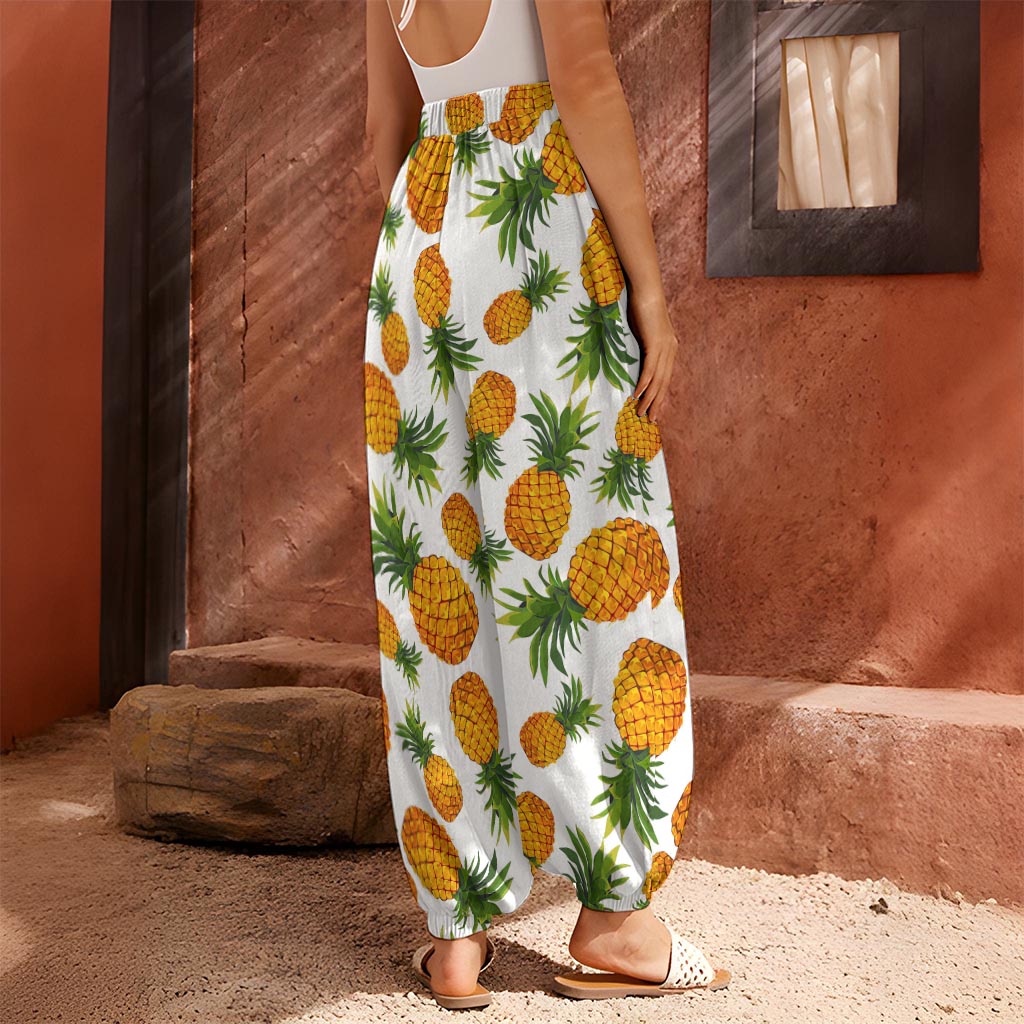 Summer Pineapple Pattern Print Harem Pants