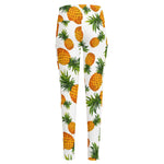 Summer Pineapple Pattern Print High-Waisted Pocket Leggings
