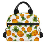 Summer Pineapple Pattern Print Insulated Lunch Bag