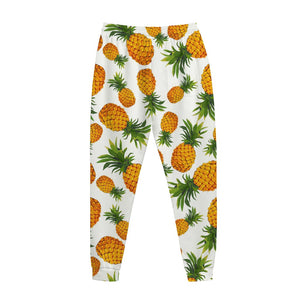 Summer Pineapple Pattern Print Jogger Pants