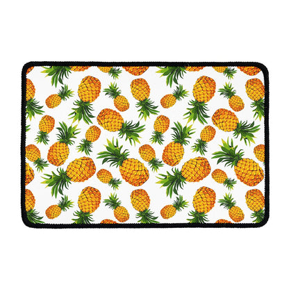 Summer Pineapple Pattern Print Kitchen Mat