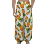 Summer Pineapple Pattern Print Lantern Pants