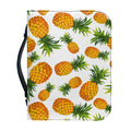 Summer Pineapple Pattern Print Leather Bible Cover