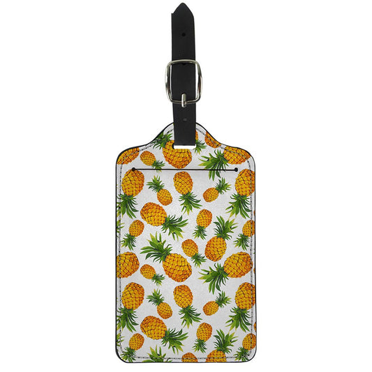 Summer Pineapple Pattern Print Luggage Tag