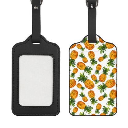 Summer Pineapple Pattern Print Luggage Tag