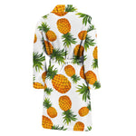 Summer Pineapple Pattern Print Men's Bathrobe
