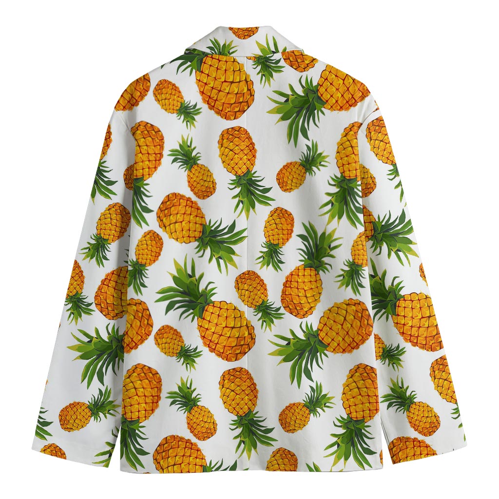 Summer Pineapple Pattern Print Men's Blazer