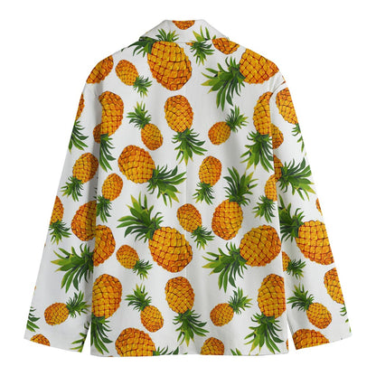 Summer Pineapple Pattern Print Men's Blazer
