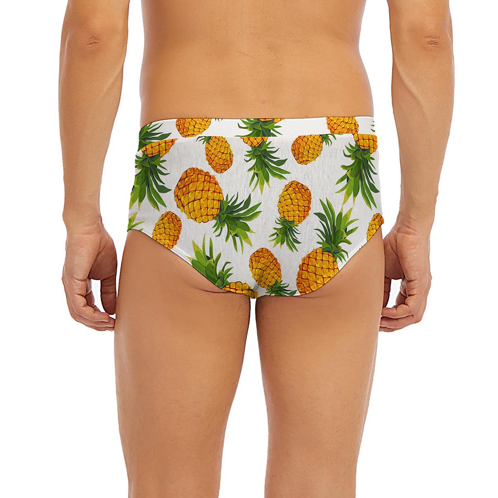 Summer Pineapple Pattern Print Men's Briefs