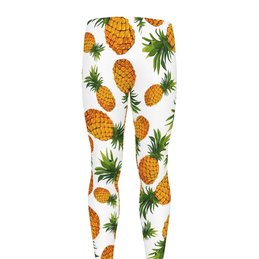 Summer Pineapple Pattern Print Men's leggings
