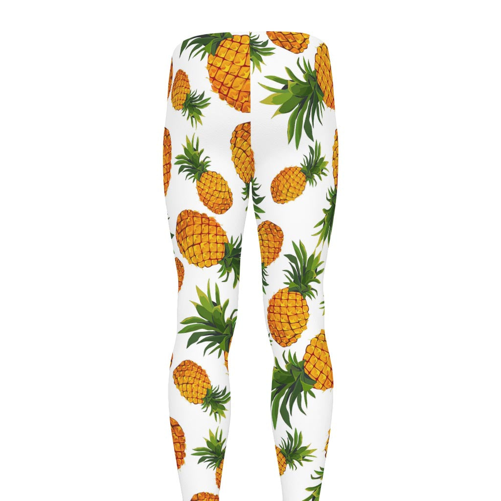 Summer Pineapple Pattern Print Men's leggings