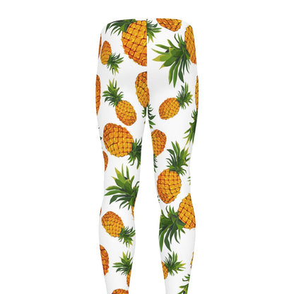 Summer Pineapple Pattern Print Men's leggings