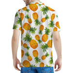 Summer Pineapple Pattern Print Men's Polo Shirt