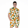 Summer Pineapple Pattern Print Men's Romper