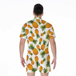Summer Pineapple Pattern Print Men's Rompers