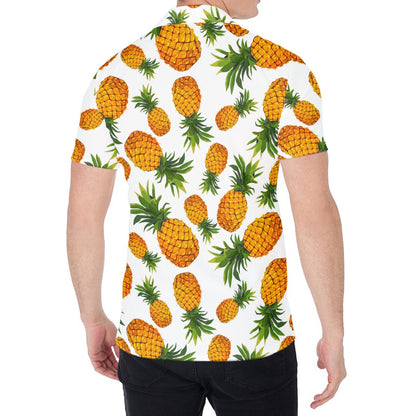 Summer Pineapple Pattern Print Men's Shirt