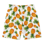 Summer Pineapple Pattern Print Men's Swim Trunks