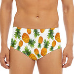 Summer Pineapple Pattern Print Men's Triangle Swim Briefs