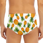 Summer Pineapple Pattern Print Men's Triangle Swim Briefs