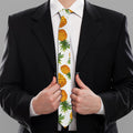 Summer Pineapple Pattern Print Necktie