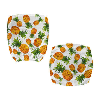 Summer Pineapple Pattern Print Office Chair Cover