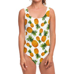 Summer Pineapple Pattern Print One Piece Swimsuit