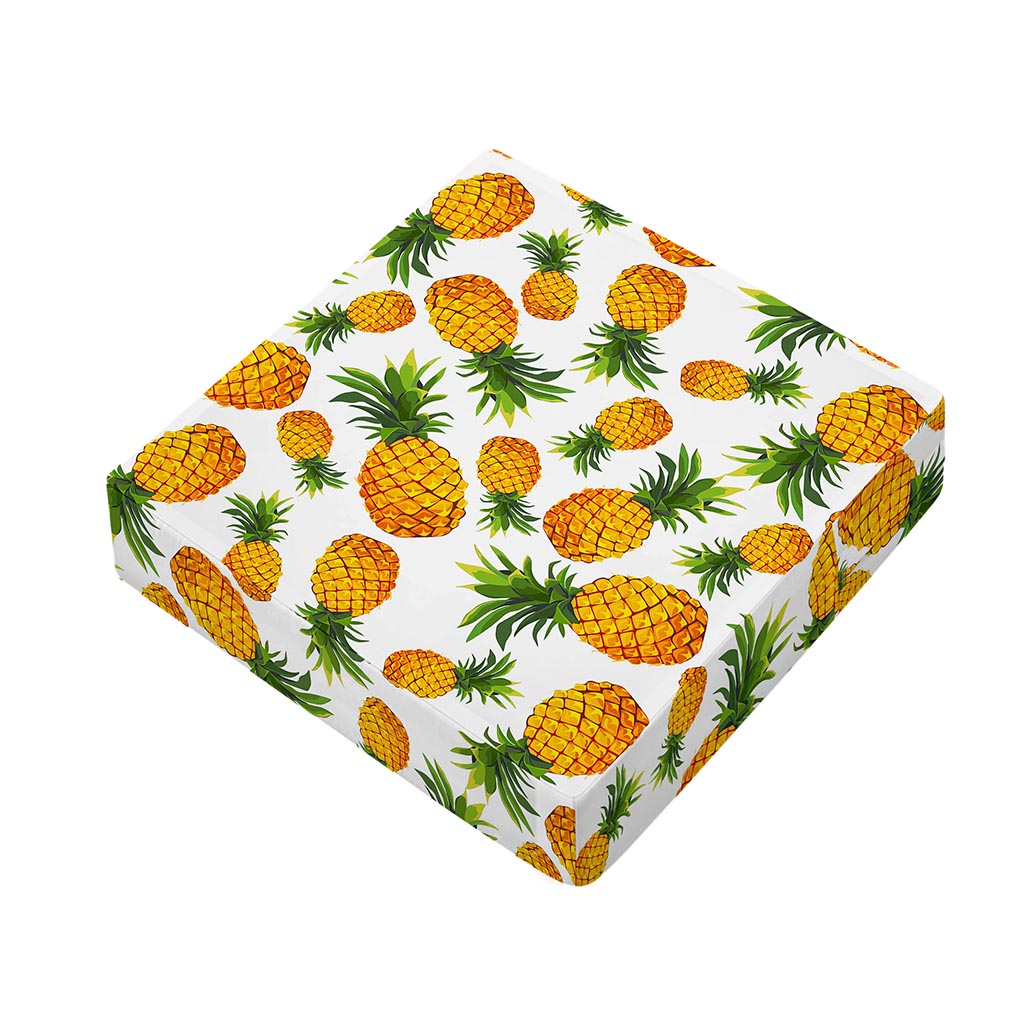 Summer Pineapple Pattern Print Outdoor Seat Cushion Cover