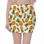 Summer Pineapple Pattern Print Pencil Mini Skirt