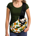 Summer Pineapple Pattern Print Pet Sling Carrier