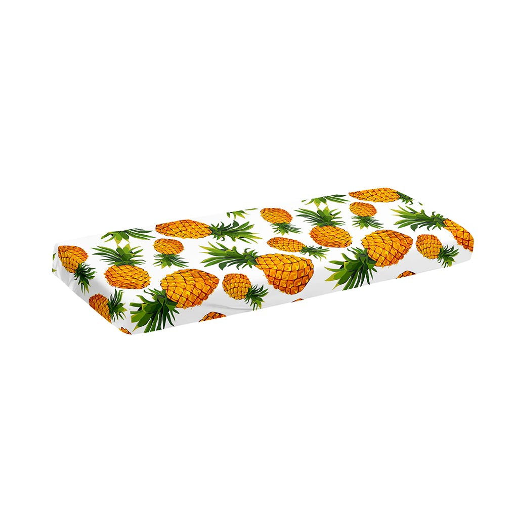 Summer Pineapple Pattern Print Piano Keyboard Cover