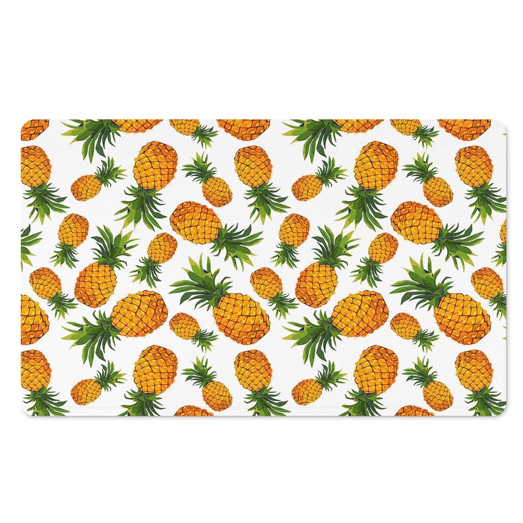Summer Pineapple Pattern Print Polyester Doormat