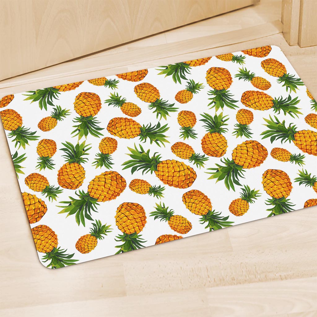 Summer Pineapple Pattern Print Polyester Doormat